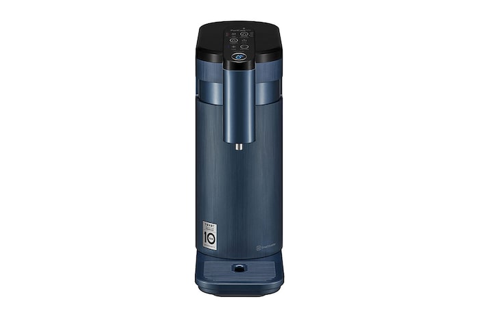 Front view of LG PuriCare™ Self-Service Tankless Water Purifier with 4-Stage Filtration Hot/ Cold / Ambient, Calming Navy, WD516AN