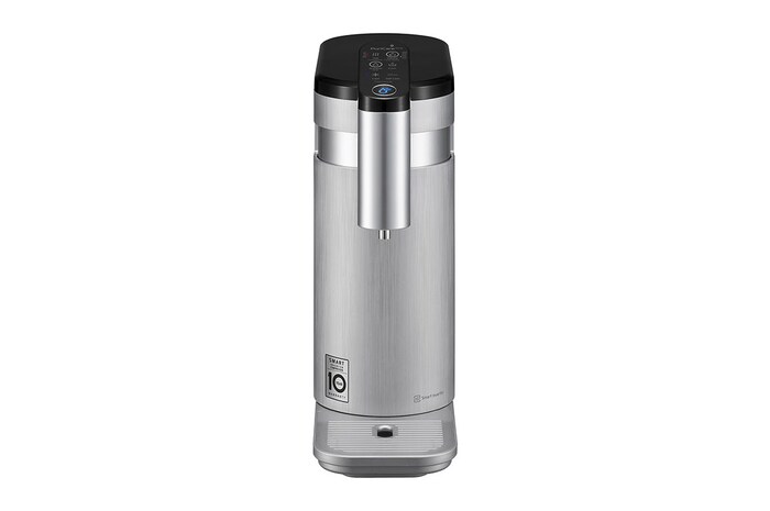 Front view of LG PuriCare™ Self-Service Tankless Water Purifier with 4-Stage Filtration Hot/ Cold / Ambient, Silver, WD516AN