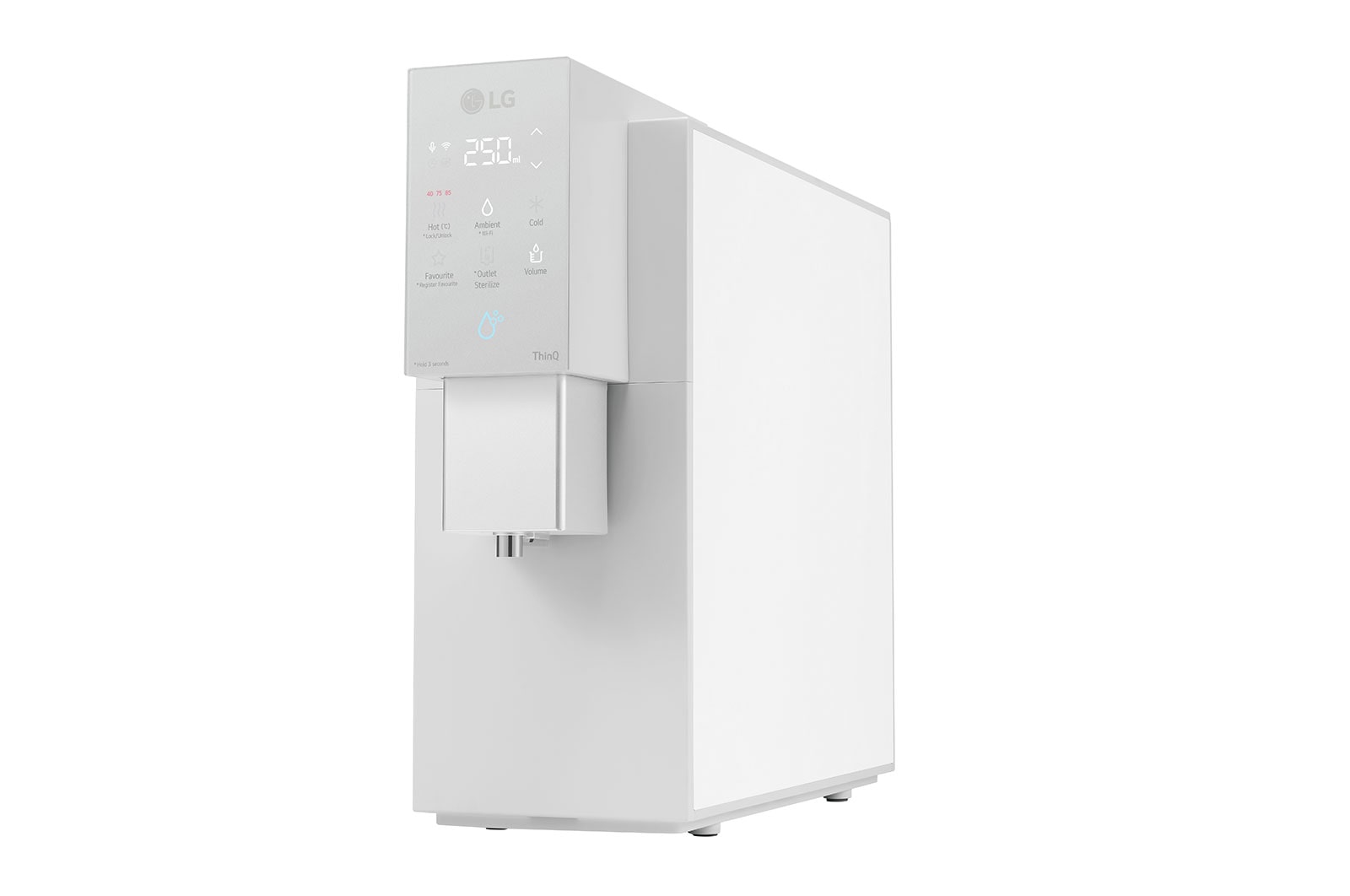 LG PuriCare Objet Collection Water Purifier, Calming Cream Grey, WD518AN.ACGRLML
