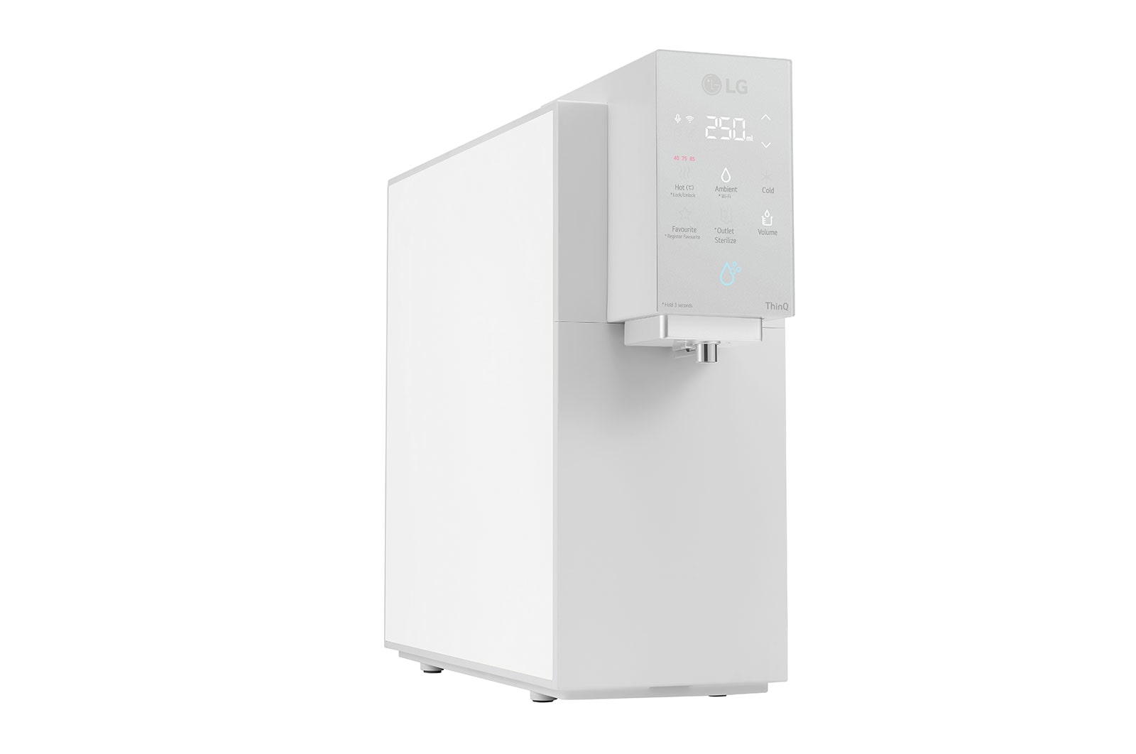 LG PuriCare Objet Collection Water Purifier, Calming Cream Grey, WD518AN.ACGRLML