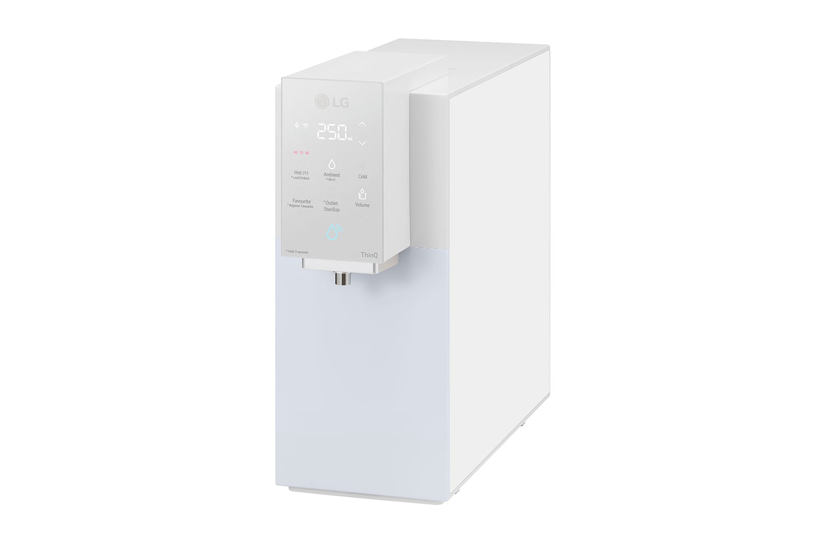 LG PuriCare Objet Collection Water Purifier, Calming Cream Grey, WD518AN.ACGRLML