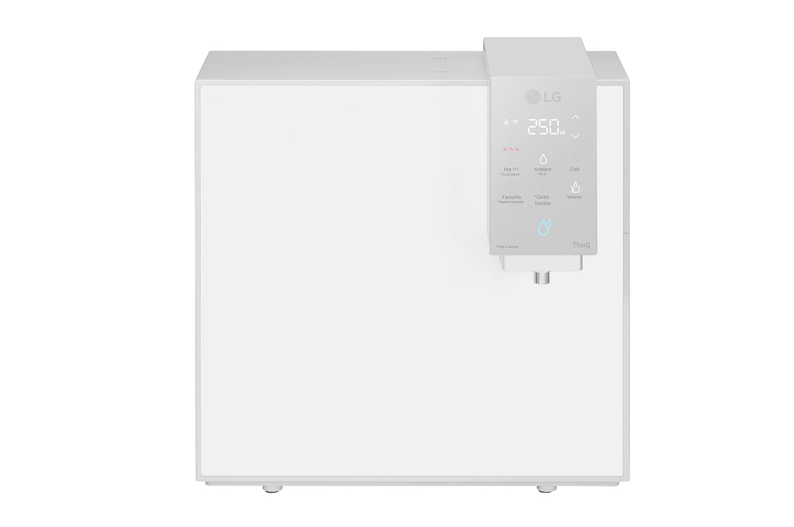 LG PuriCare Objet Collection Water Purifier, Calming Cream Grey, WD518AN.ACGRLML