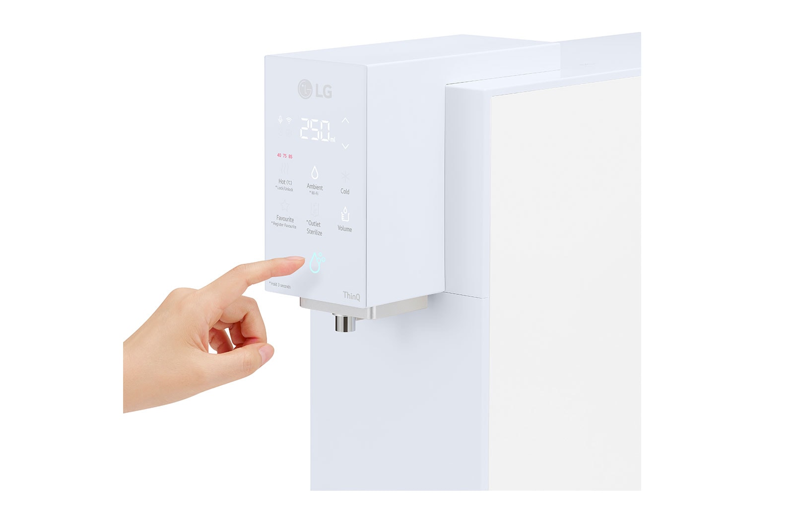 LG PuriCare Objet Collection Water Purifier, Calming Cream Sky, WD518AN.ALBRLML