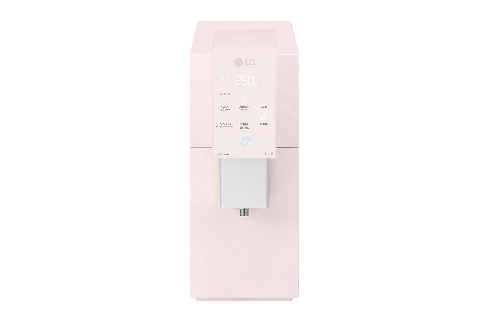 LG PuriCare Objet Collection Water Purifier, Calming Pink, WD518AN.APKRLML