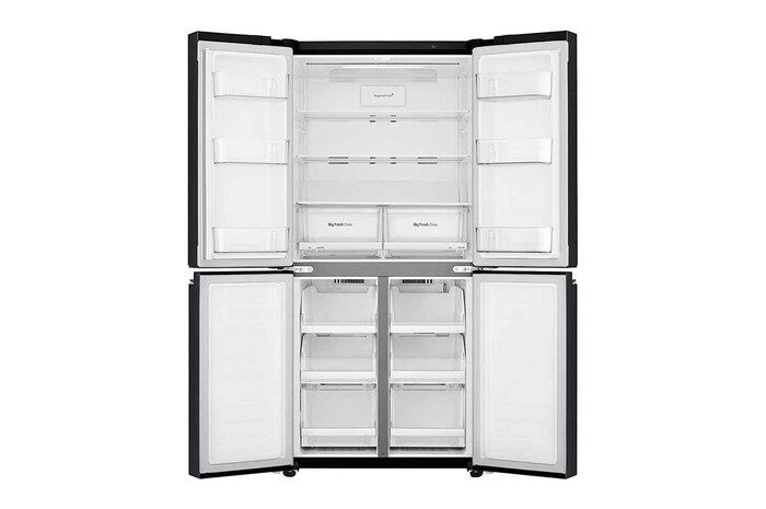 LG 464L Slim French Door Fridge in Matte Black Finish, GC-B22FTQVB