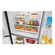 LG 464L Slim French Door Fridge in Matte Black Finish, GC-B22FTQVB