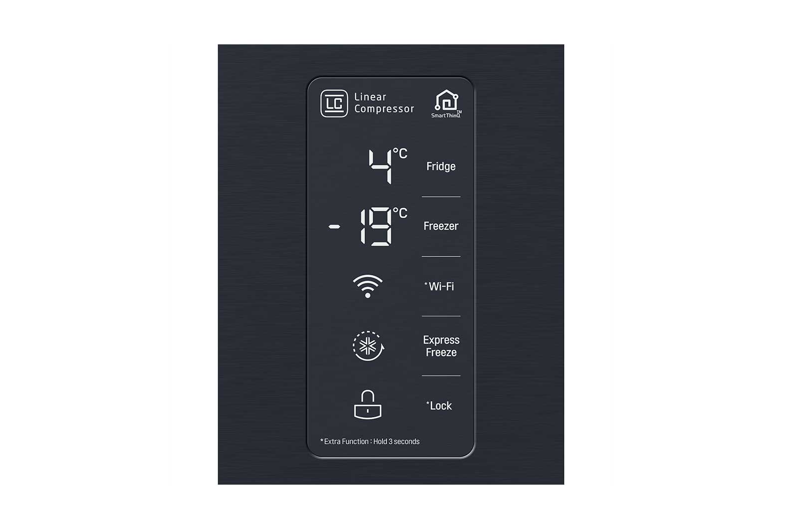 LG 594L Slim French Door Fridge in Matte Black Finish , GC-B22FTQPL