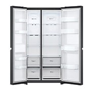 LG [RENTAL] 694L Side-by-Side Fridge in Matte Black Finish, GC-B257SQVL