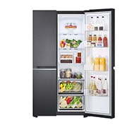 LG [RENTAL] 694L Side-by-Side Fridge in Matte Black Finish, GC-B257SQVL