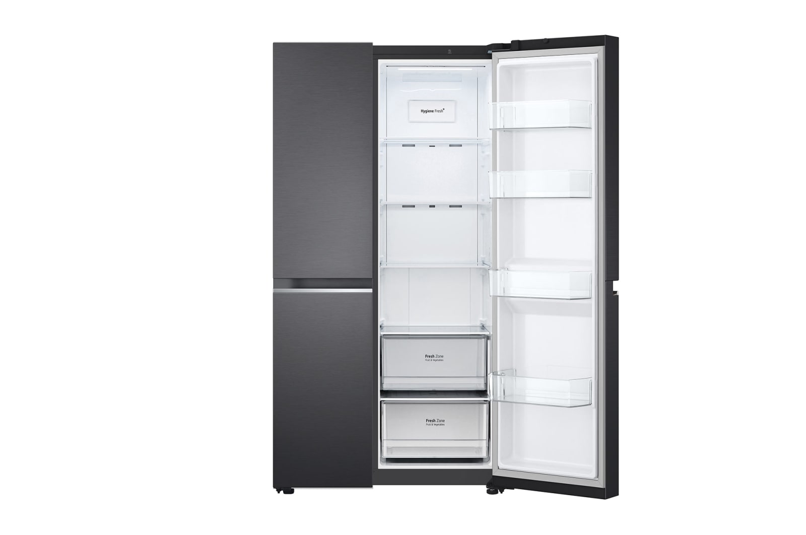 LG [RENTAL] 694L Side-by-Side Fridge in Matte Black Finish, GC-B257SQVL