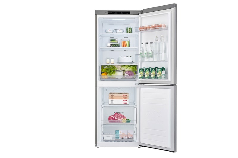 LG 335L Bottom Freezer Fridge in Silver Finish, GC-B369NLRM