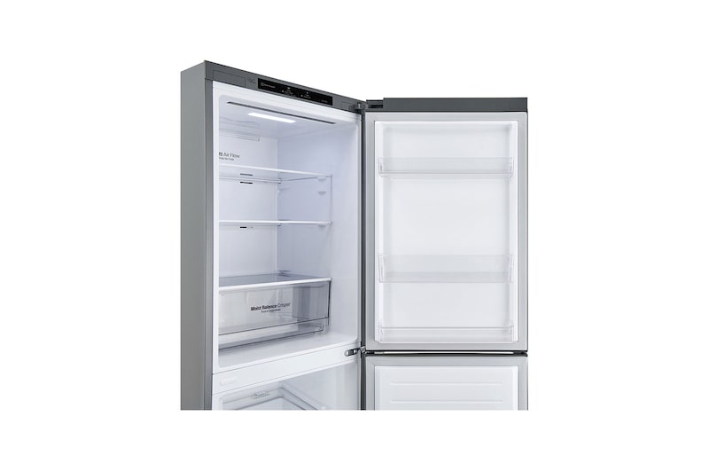 LG 335L Bottom Freezer Fridge in Silver Finish, GC-B369NLRM