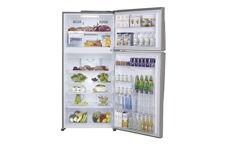 LG IEC Gross 425L PLATINUM SILVER TOP FREEZER, GC-B432HLCL