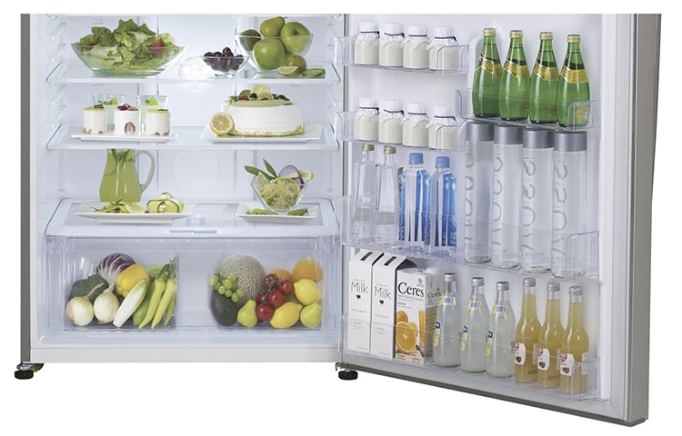 LG IEC Gross 425L PLATINUM SILVER TOP FREEZER, GC-B432HLCL