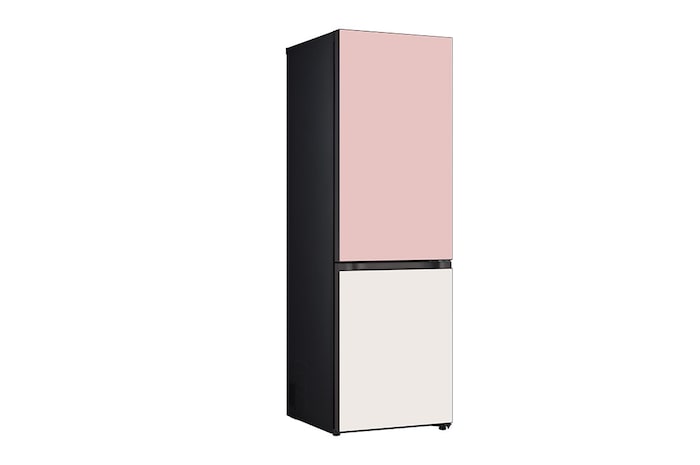 LG 341L Bottom Freezer Fridge in Pink & Beige Finish, GC-B459QG9D