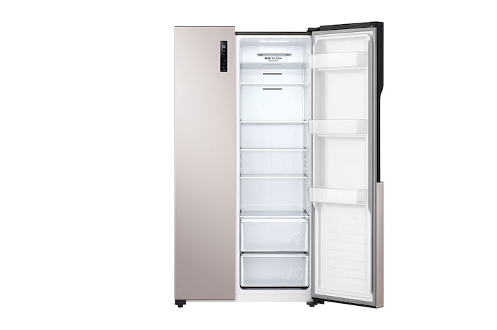 LG 508L Side-by-Side Fridge in Gold Finish, GC-B507PGAM
