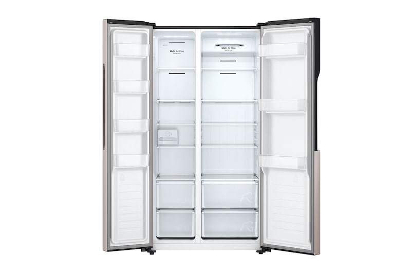 LG 508L Side-by-Side Fridge in Gold Finish, GC-B507PGAM