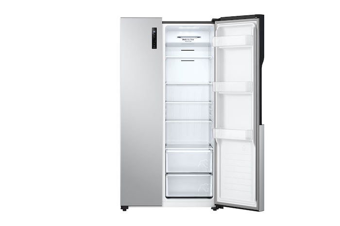 LG 508L Side-by-Side Fridge in Silver Finish, GC-B507PQAM