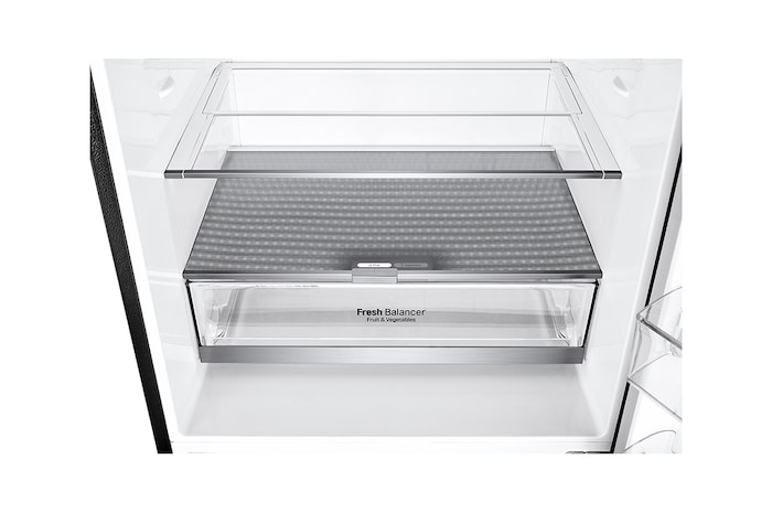 LG 420L Bottom Freezer Fridge in Matte Black Finish, GC-B529NQCM
