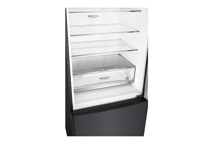 LG 420L Bottom Freezer Fridge in Matte Black Finish, GC-B529NQCM