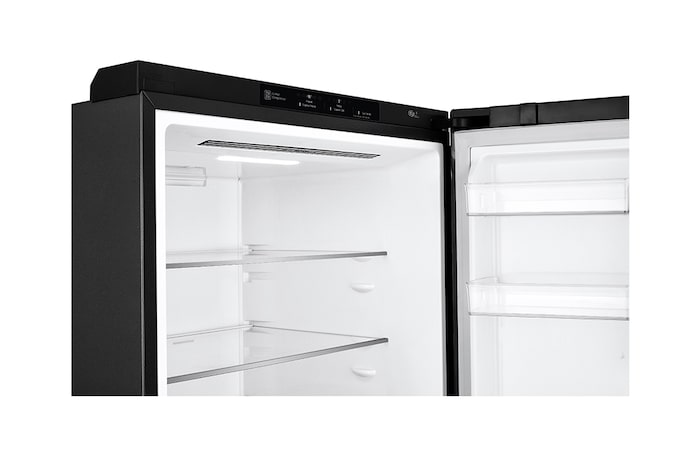 LG 420L Bottom Freezer Fridge in Matte Black Finish, GC-B529NQCM