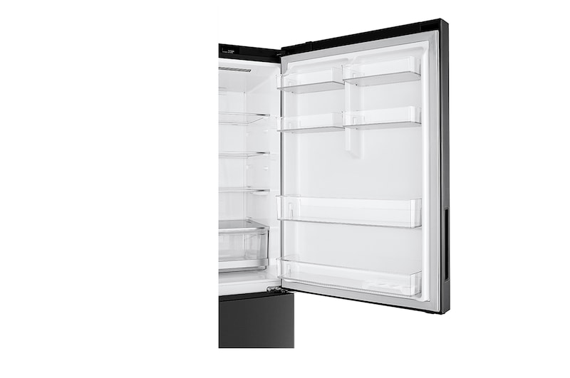 LG 420L Bottom Freezer Fridge in Matte Black Finish, GC-B529NQCM