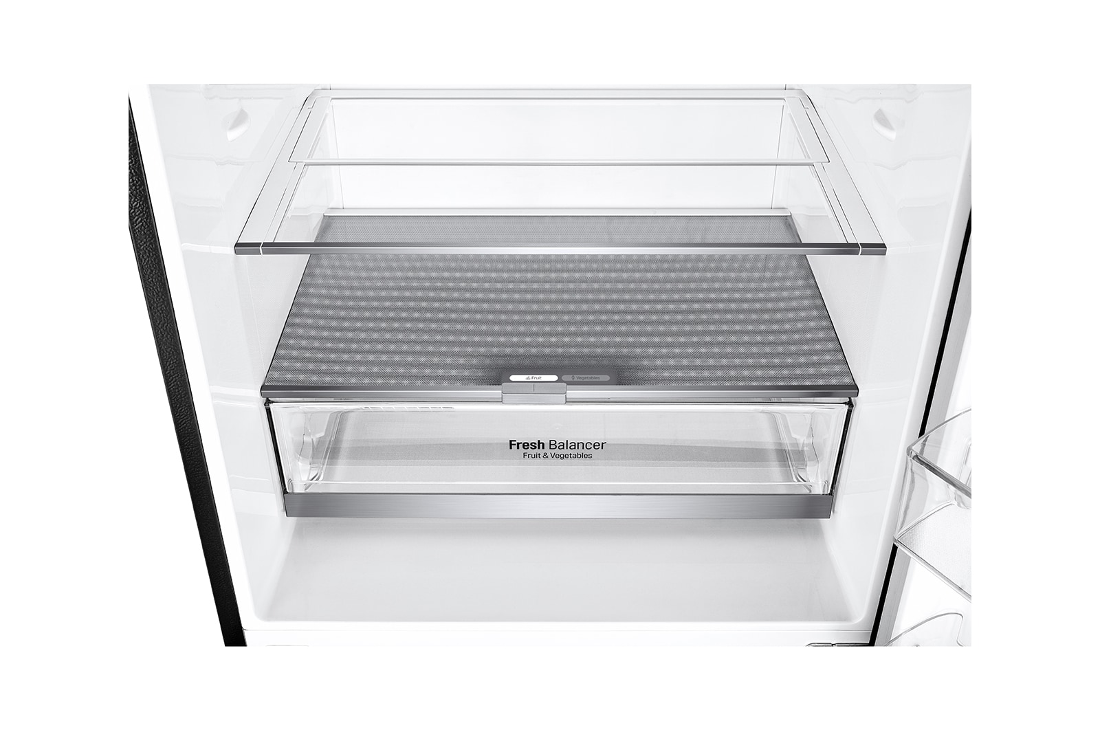 LG 420L Bottom Freezer Fridge in Matte Black Finish, GC-B529NQCM