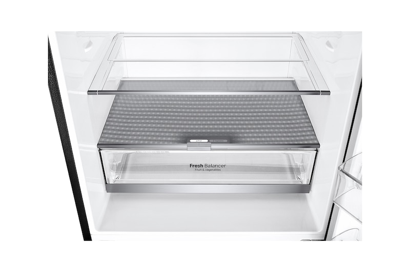 LG 420L Bottom Freezer Fridge in Matte Black Finish, GC-B529NQCM