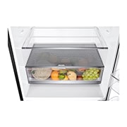 LG 420L Bottom Freezer Fridge in Matte Black Finish, GC-B529NQCM