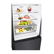 LG 420L Bottom Freezer Fridge in Matte Black Finish, GC-B529NQCM