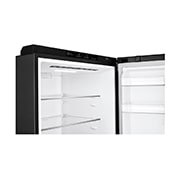 LG 420L Bottom Freezer Fridge in Matte Black Finish, GC-B529NQCM