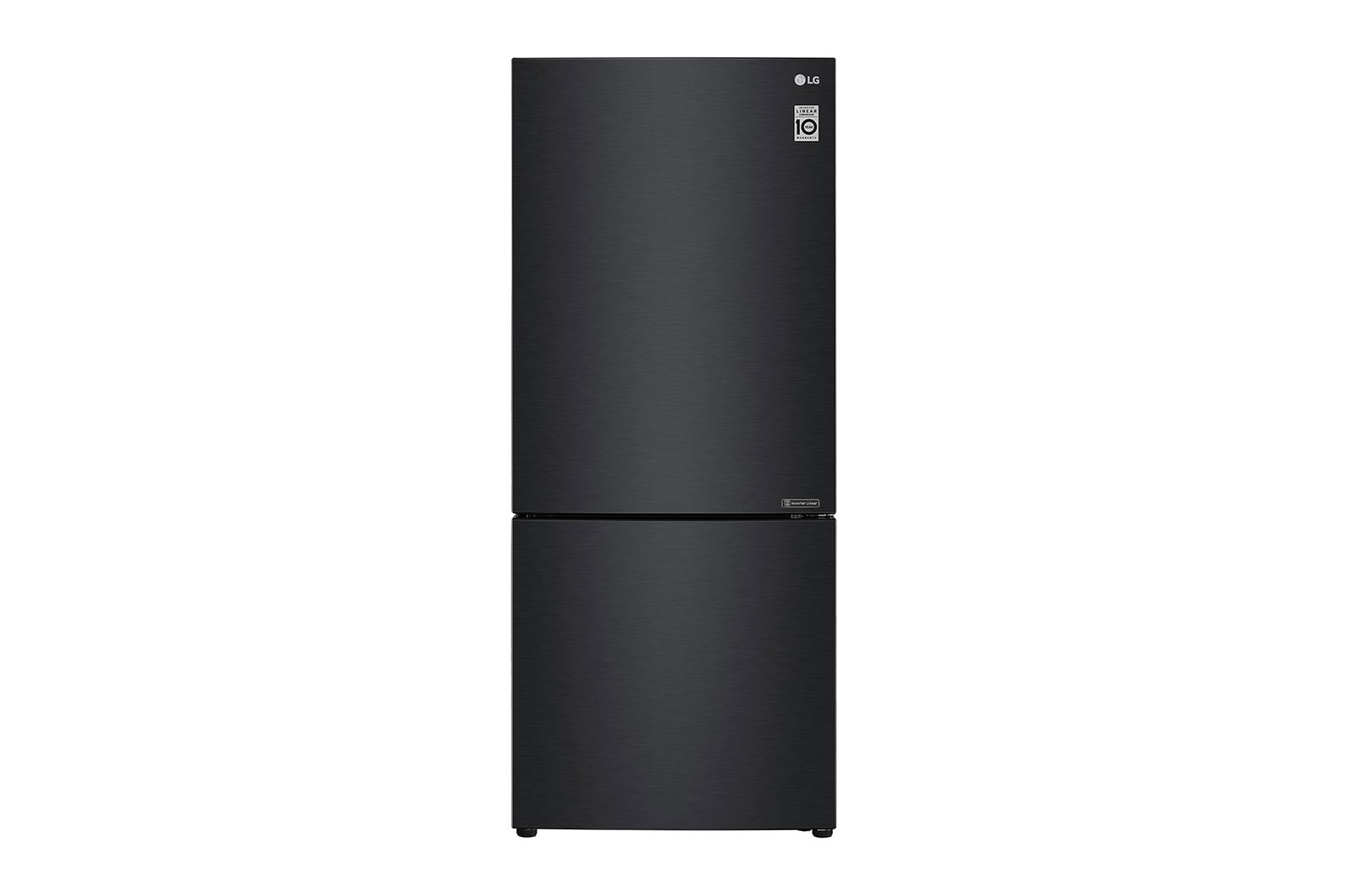 Front view of Nett 420L Bottom Freezer with DoorCooling&#43; &amp; Inverter Linear Compressor, Matte Black GC-B529NQCZ