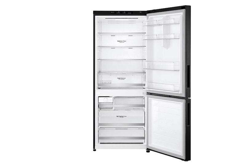 LG Nett 420L Bottom Freezer with DoorCooling+ & Inverter Linear Compressor, Matte Black, GC-B529NQCZ
