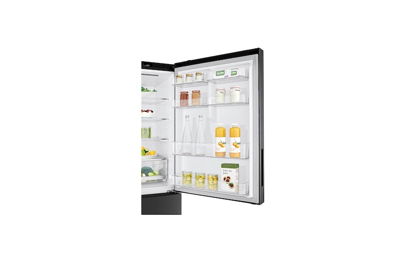 LG Nett 420L Bottom Freezer with DoorCooling+ & Inverter Linear Compressor, Matte Black, GC-B529NQCZ