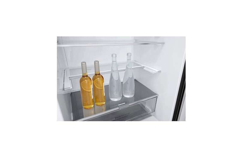 LG Nett 420L Bottom Freezer with DoorCooling+ & Inverter Linear Compressor, Matte Black, GC-B529NQCZ
