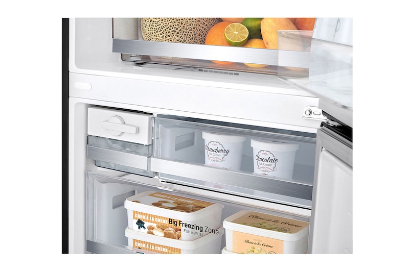 LG Nett 420L Bottom Freezer with DoorCooling+ & Inverter Linear Compressor, Matte Black, GC-B529NQCZ