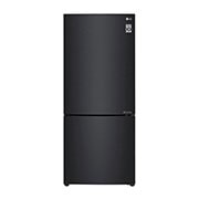 Front view of Nett 420L Bottom Freezer with DoorCooling&#43; &amp; Inverter Linear Compressor, Matte Black GC-B529NQCZ