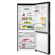 LG Nett 420L Bottom Freezer with DoorCooling+ & Inverter Linear Compressor, Matte Black, GC-B529NQCZ