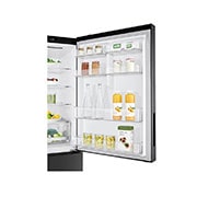 LG Nett 420L Bottom Freezer with DoorCooling+ & Inverter Linear Compressor, Matte Black, GC-B529NQCZ