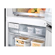 LG Nett 420L Bottom Freezer with DoorCooling+ & Inverter Linear Compressor, Matte Black, GC-B529NQCZ