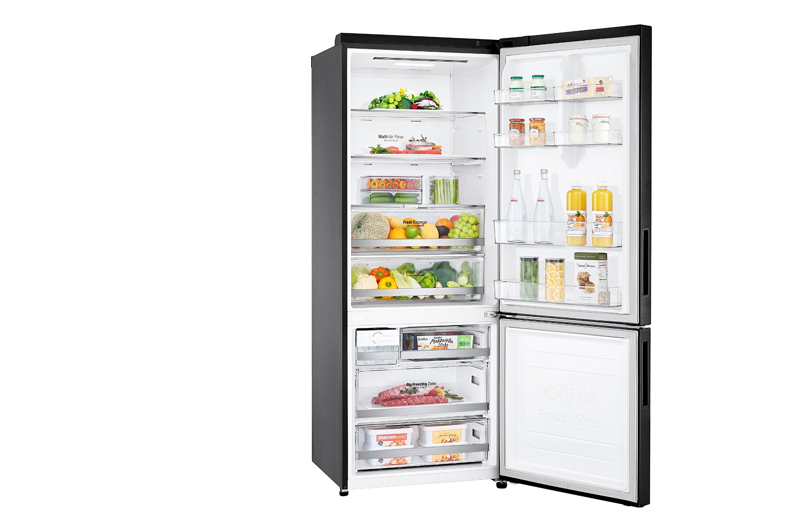 Lg 455l fridge freezer sales