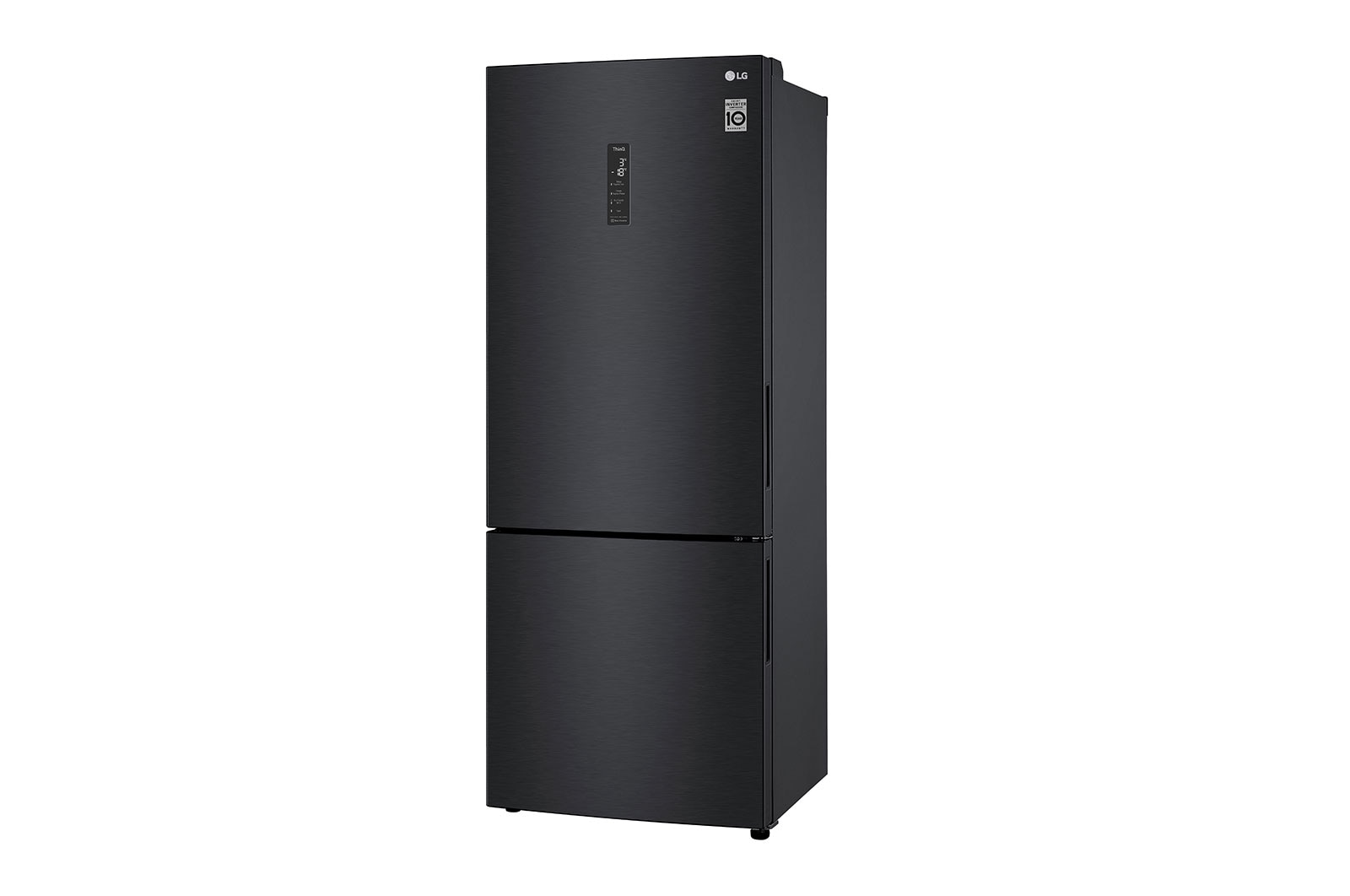455L Bottom Freezer Fridge in Matte Black Finish