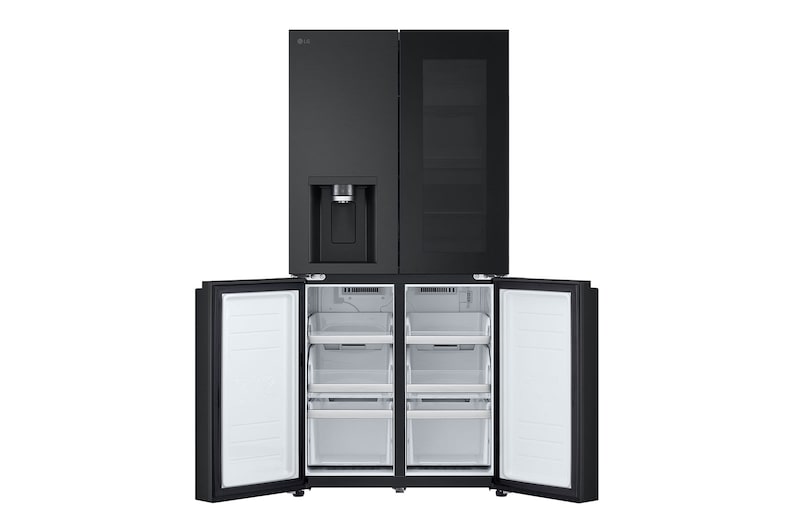 LG [Subscribe] 508L French Door Fridge with InstaView in Essence Matte Black Finish, GC-G22FFQAB
