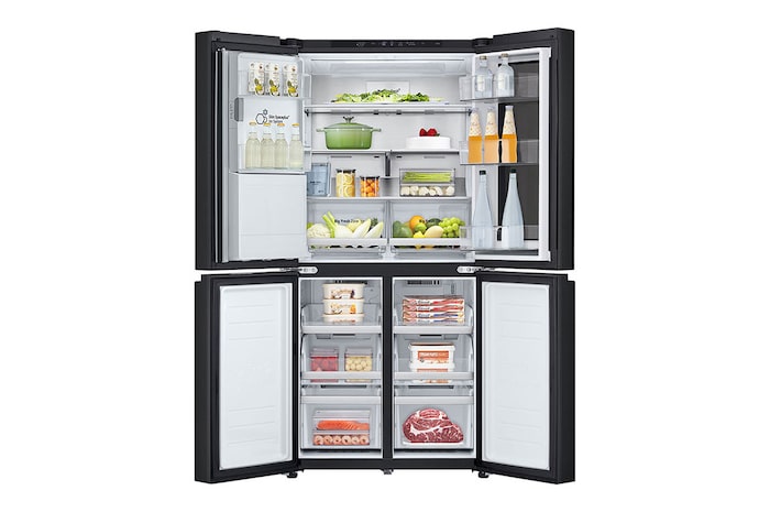 LG [Subscribe] 508L French Door Fridge with InstaView in Essence Matte Black Finish, GC-G22FFQAB