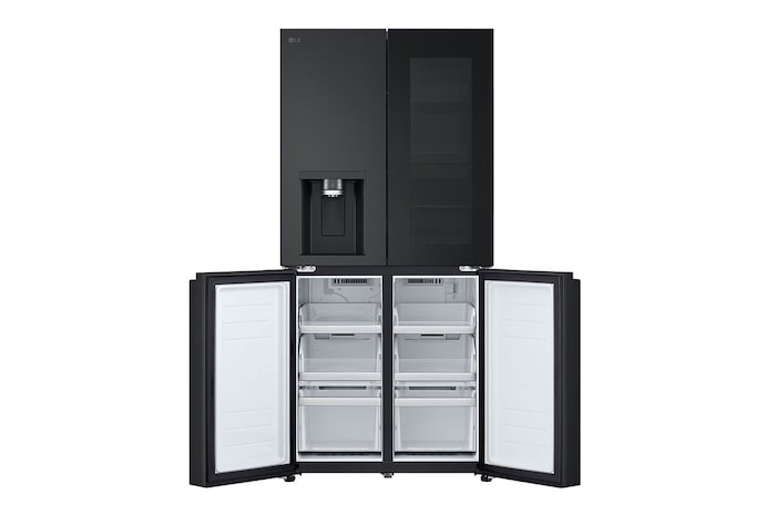 LG [Subscribe] 508L French Door Fridge with InstaView in Essence Matte Black Finish, GC-G22FFQAB