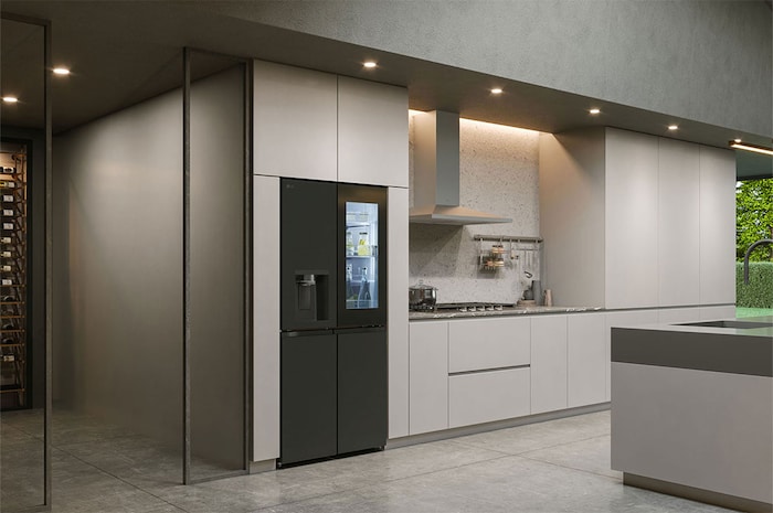 LG [Subscribe] 508L French Door Fridge with InstaView in Essence Matte Black Finish, GC-G22FFQAB