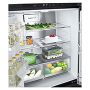 LG [Subscribe] 508L French Door Fridge with InstaView in Essence Matte Black Finish, GC-G22FFQAB