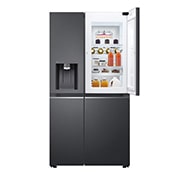 LG 674L Side-by-Side Fridge with Door-in-Door™ & UVnano® Water Dispenser in Matte Black Finish , GC-J257CQES