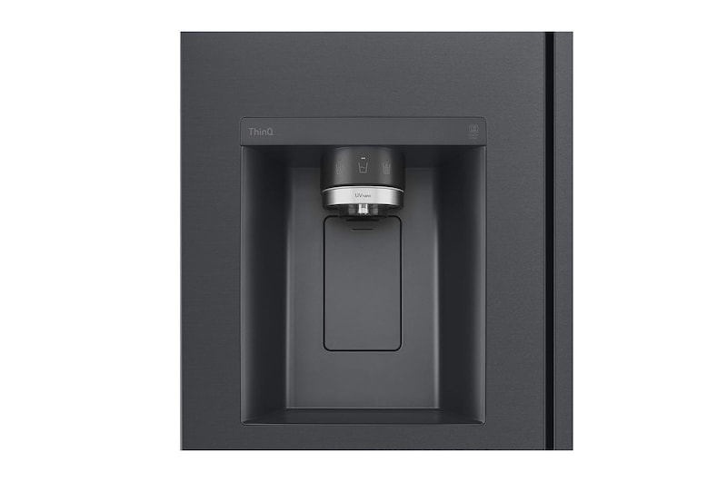 LG 674L Side-by-Side Fridge with Door-in-Door™ & UVnano® Water Dispenser in Matte Black Finish , GC-J257CQES