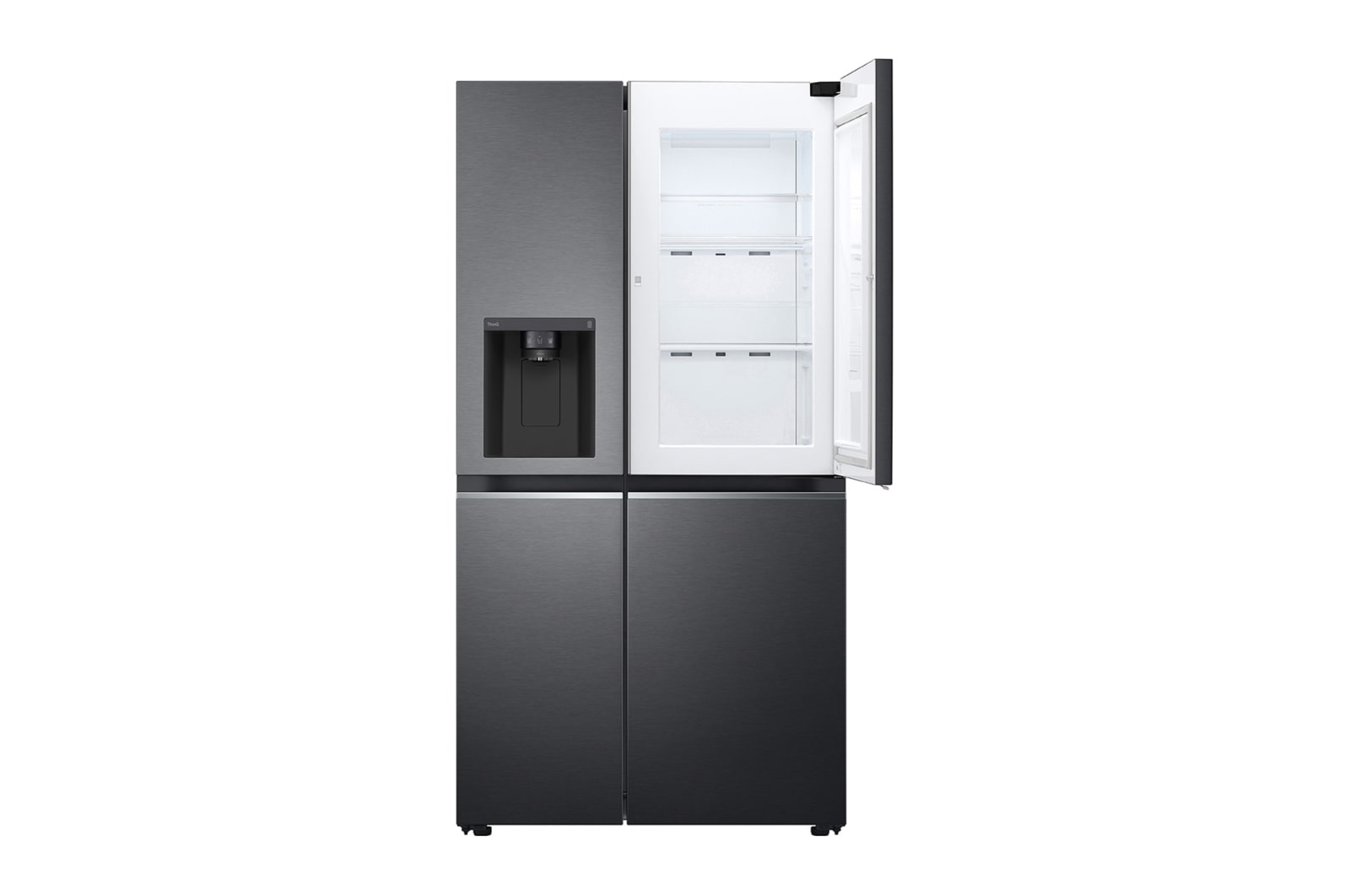 LG [RENTAL] 635L Side-by-Side Fridge in Matte Black Finish, GC-J257SQNW